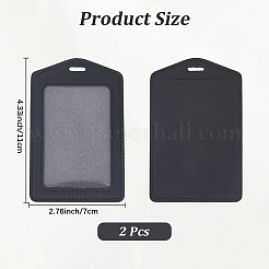 2 шт. держатели для удостоверений личности из искусственной кожи&nbsp;AJEW-CL0001-87