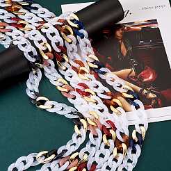 Прозрачная акриловая цепочка ручной работы AJEW-TA0001-10