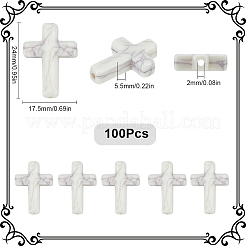 100 шт. пластиковые бусины KY-SC0002-18A