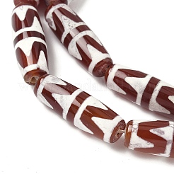 Нити бусин дзи в форме риса в тибетском стиле G-A269-A11-01