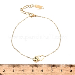 Браслеты из нержавеющей стали 304 для женщин BJEW-Z087-04G