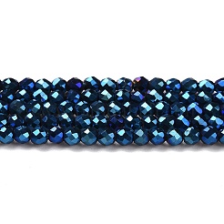 Стеклянные бусины с гальваническим покрытием &nbsp;LS-GLAA-H021-01A-FP03