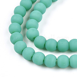 Непрозрачное стекло бисер нитей&nbsp;LS-GLAA-T032-P6mm-MD12