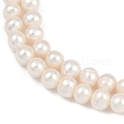 Нити из натурального культивированного пресноводного жемчуга PEAR-I007-07W-01