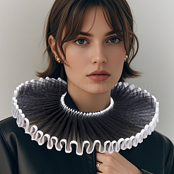 Съемный женский фальшивый воротник из марли&nbsp;AJEW-WH20042-91A