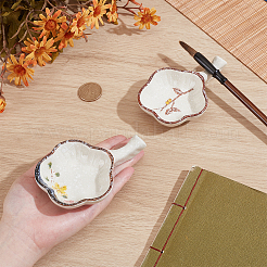 2 шт. 2 стиля керамическая чернильница в форме цветка сливы OFST-PH0001-05A