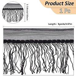 5 ярд полиэстеровых лент с кисточками SRIB-CY0001-07A