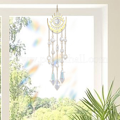 1 шт. металлические подвесные украшения в виде луны&nbsp;AJEW-CN0004-04A