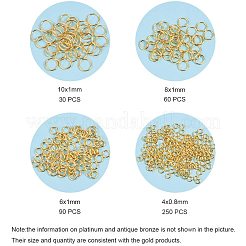Открытые прыжковые кольца латунные прыжковые кольца KK-PH0034-93