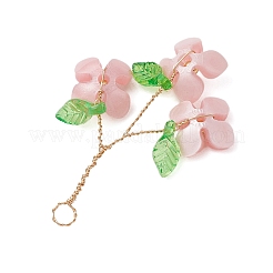 Пластик с подвесками из акрила и медной проволоки&nbsp;PALLOY-JF03601-05