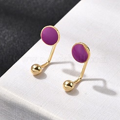 Серьги-гвоздики из нержавеющей стали 304 EJEW-F396-05D-G