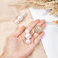 Пластиковое украшение для обуви с имитацией жемчуга FIND-WH0155-050A