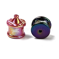 УФ-покрытие радужными переливающимися акриловыми бусинами&nbsp;X-OACR-F009-06