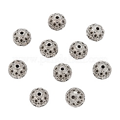 Латунные бусины со стразами  X-RB-H041-14