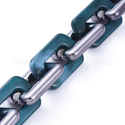 Акриловые кабельные цепи ручной работы AJEW-JB00673-03