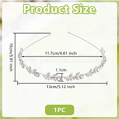 Сплав со стразами резинки для волос для женщин девочек&nbsp;AJEW-WH0609-316P