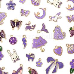 40шт 20 стиля сплава эмалевые подвески&nbsp;ENAM-FS0003-38A