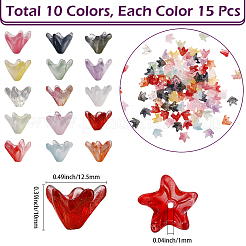 150 шт. 15-х цветные колпачки для бусин лэмпворк ручной работы&nbsp;LAMP-PA0001-22