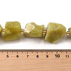 Сырой грубый натуральный лимонный нефрит бусины пряди G-Z087-B23