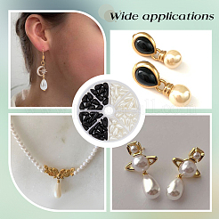 80 шт. 4-х стильные бусины из АБС-пластика с имитацией жемчуга в форме слезы&nbsp;MACR-AR0001-20