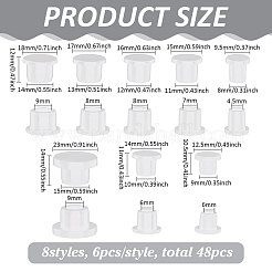 48 шт. 8-х видов силиконовых заглушек FIND-FG0004-54A