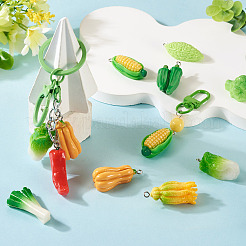 Подвески из непрозрачной смолы 8 шт.&nbsp;CRES-TA0001-64