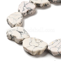 Нити из синтетических бирюзовых бусин G-E594-25C