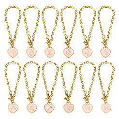 1 набор эмалевых подвесок для бокалов для вина&nbsp;HJEW-TA0001-16B