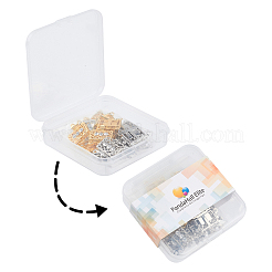 Латунь филигрань коробка застежками&nbsp;KK-PH0004-46