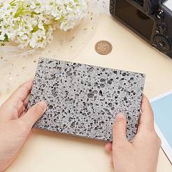 Прямоугольные натуральные пористые мраморные украшения&nbsp;DJEW-WH0015-49A