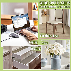 Наклейки из шерстяного фетра&nbsp;STIC-WH0003-52B-02