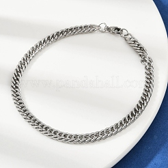 201 браслет из нержавеющей стали куба-киан для мужчин BJEW-B138-01P