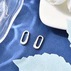 2 шт. 925 кольца-пружинки из стерлингового серебра AJEW-BBC0002-58