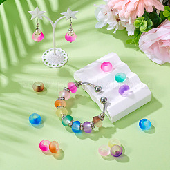 80 шт. двухцветные акриловые бусины с градиентом в два тона&nbsp;MACR-TA0001-75