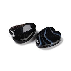 Бусины из натурального черного агата (окрашенные и нагретые) G-I359-02