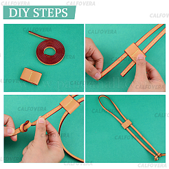 4 шт. шнурок из искусственной кожи для сумки-ведра&nbsp;AJEW-CL0001-30A