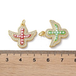 Латунные микро проложить кубического циркония подвески KK-C045-21G