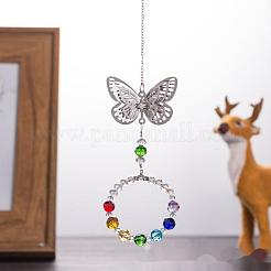 Кристаллы люстра ловцы солнца призмы чакра висит кулон AJEW-I040-04P