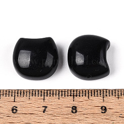 Бусины из натурального обсидиана в форме головы кошки G-T144-05D