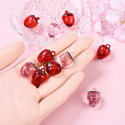 12 шт. 2-х цветные прозрачные корейские акриловые подвески&nbsp;OACR-YW0002-10