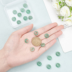 20 шт. натуральные зеленые авантюриновые европейские бусины G-OC0004-54