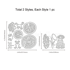 Globeland 2 шт. 2 стиля трафареты для трафаретов из углеродистой стали DIY-DM0003-51
