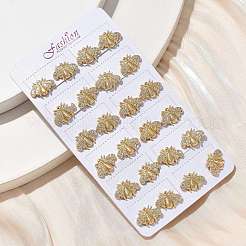 Серьги-гвоздики из циркония&nbsp;EJEW-D305-20G-02