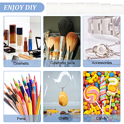 90 шт. 6 стиля прозрачные пластиковые пакеты из ПВХ с застежкой-молнией ABAG-BC0001-38