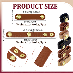 6 шт. 6 стиля кожаный кошелек-укоротитель с регулируемыми пряжками&nbsp;FIND-PH0028-01