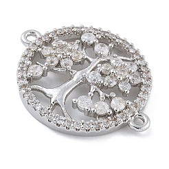 Стойка покрытие латунь прозрачный кубический цирконий плоский круглый с деревянное соединение подвески&nbsp;X-KK-A234-033P