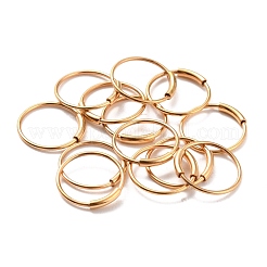 Серьги-кольца из нержавеющей стали 304 с ионным покрытием (IP)&nbsp;STAS-Z037-02G