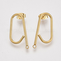 Левая и правая фурнитура для сережек-гвоздиков из нержавеющей стали 304 X-STAS-S079-142B