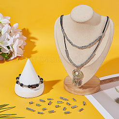 60 шт. 6 стиля тибетских сплавных трубчатых бусин FIND-ME0001-47