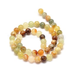 Естественно Xiuyan нефрита раунд из бисера пряди X-G-P075-39-8mm